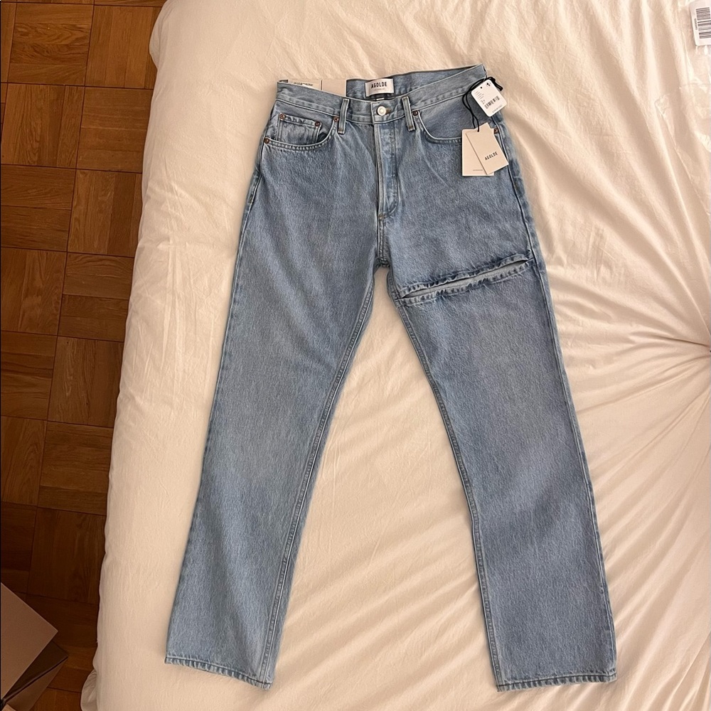 Agolde Lana mid rise straight jeans. New with tags!